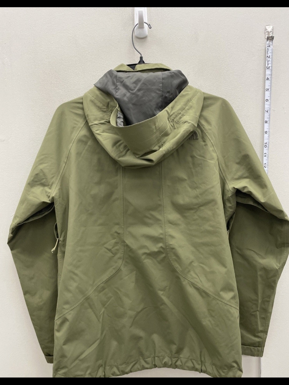 The North Face Olive Green Hooded Jacket size Small - Picture 3 of 4